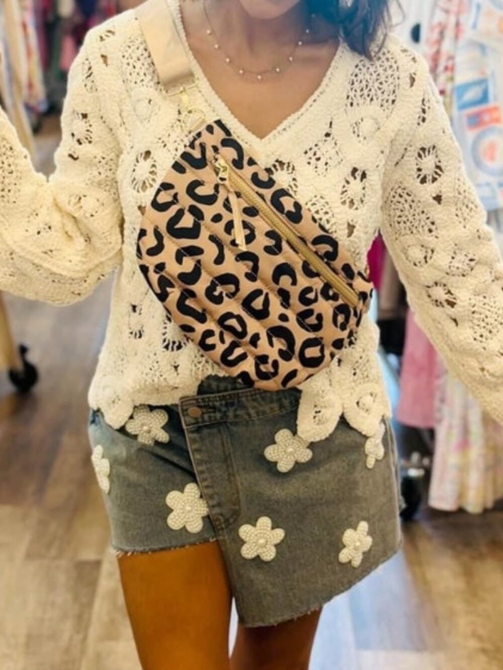 Pretty Simple Jolie Bum Bag In Leopard